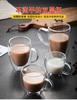 Double Wall Glass Coffee Mugs Milk Mug with Handle Cappuccino Latte Hot Drink Classic Coffee Glass Set Heat Cold Resistant Glass