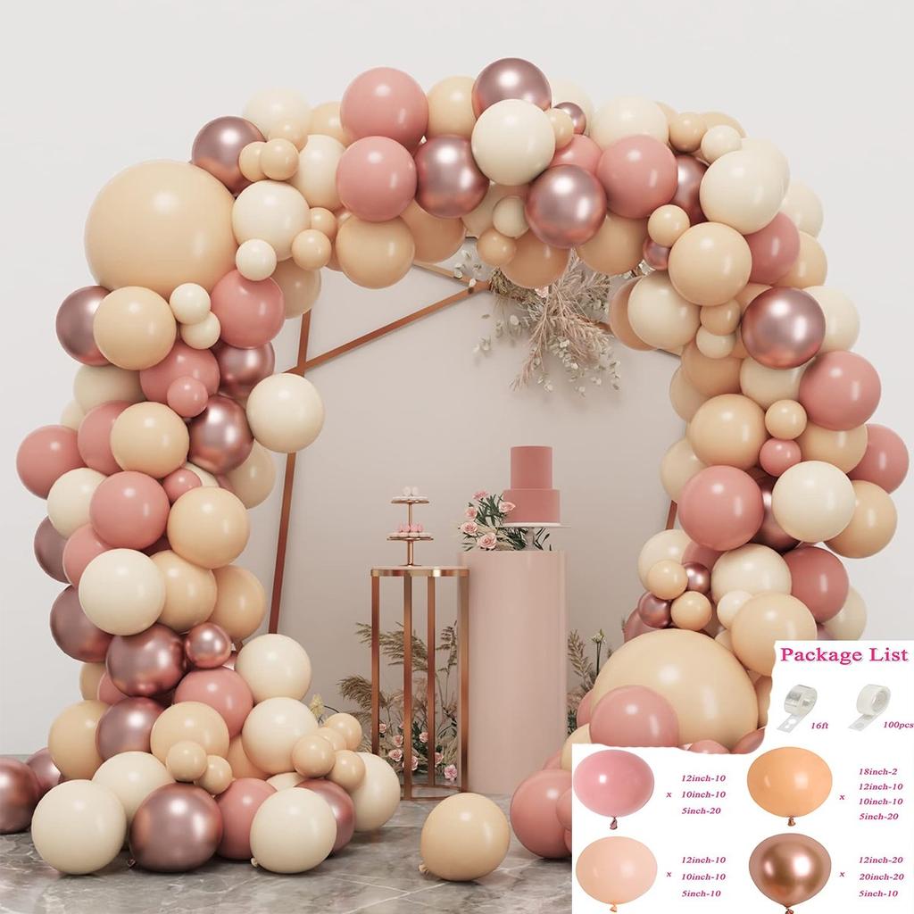 Forest Series Green Balloon Chain Set Children'S Birthday Theme Party Decoration Jungle Arrangement Balloon