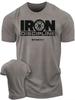 Unisexs Tshirt Street Sports Gym Steel Discipline Letter Print Tshirt Everyday Casual Short Sleeve Tshirt Unisexs Green Tshirt