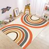 Tappeto Quadrato per Cameretta Bambini con Fantasia Arcobaleno Tappeto da Area Carino Decorazione per la Casa Tappetino Antiscivolo per Porta Pavimento Comodino Lavabile M