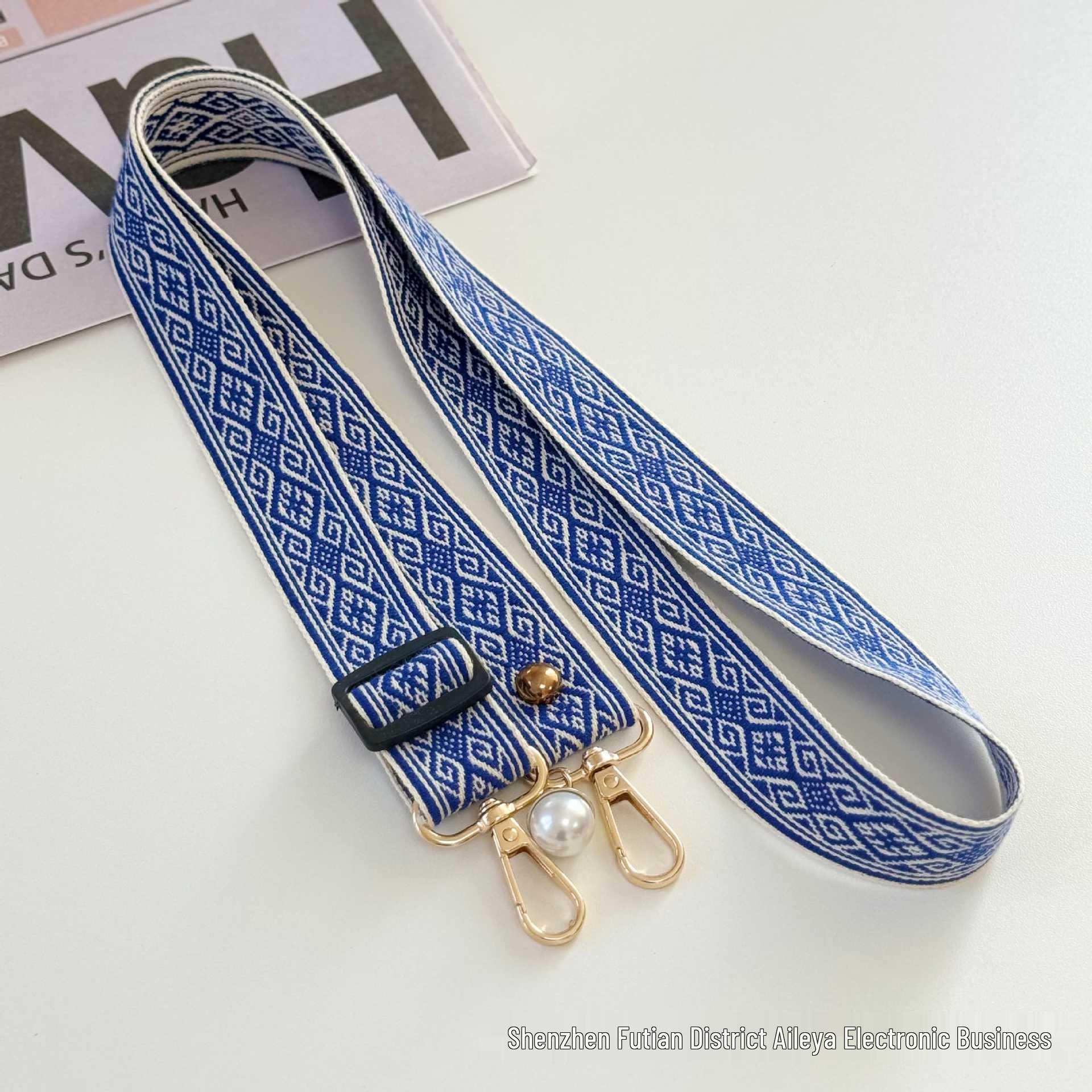 Ailaiya Pearl Diamond Pattern Crossbody Phone Lanyard - Versatile, Sturdy, Portable, Anti-Lost.
