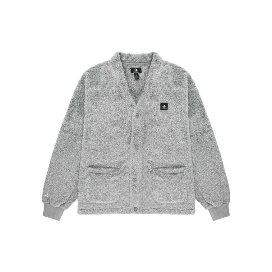 Converse Pile Fur Cardigan Asia Sizing Grey Men s 10024057-A04 S