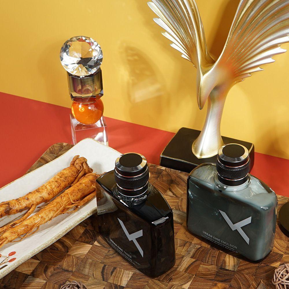 Jinhanhyang DWVXLNGQ Cypress Leaf Extract Soothing Care Men s Basic Toner 1 + Lotion 1