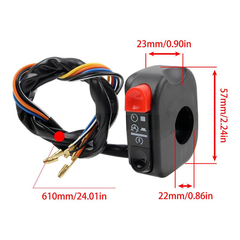 Universal Motorcycle Handlebar Switch With Kill Switch Headlight Control And Starter Function For Dirt Bike Scooter Replacement