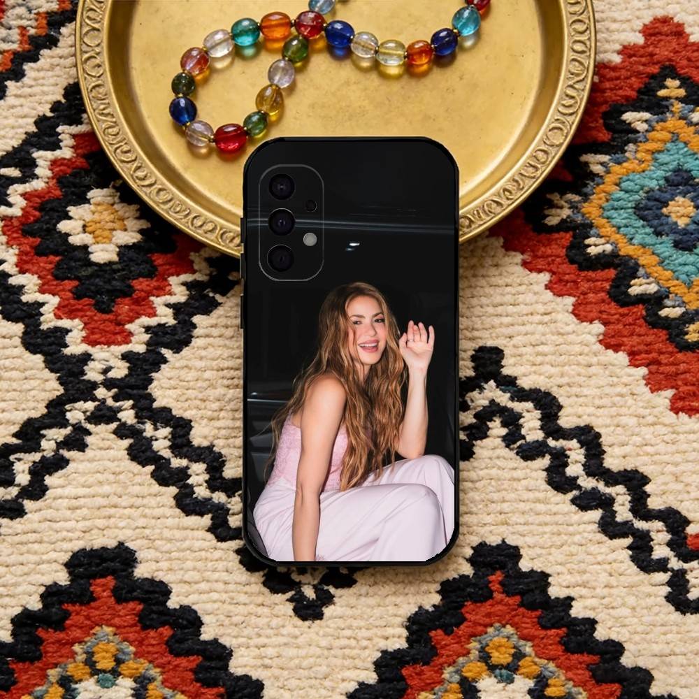 Singer S-Shakira Phone Case For Samsung S25,S24,S23,S22,S21,S20,Plus,Fe,Lite,Others Black Cover