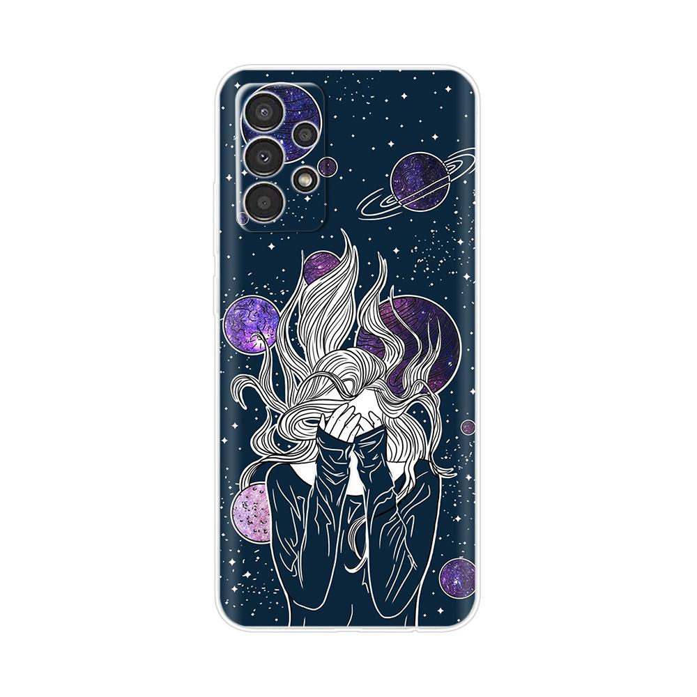For Samsung Galaxy A52 Case A52S A72 A32 Cover Cute Flower Clear Soft Phone Back Cover For Samsung A 72 32 52 Fundas Transparent