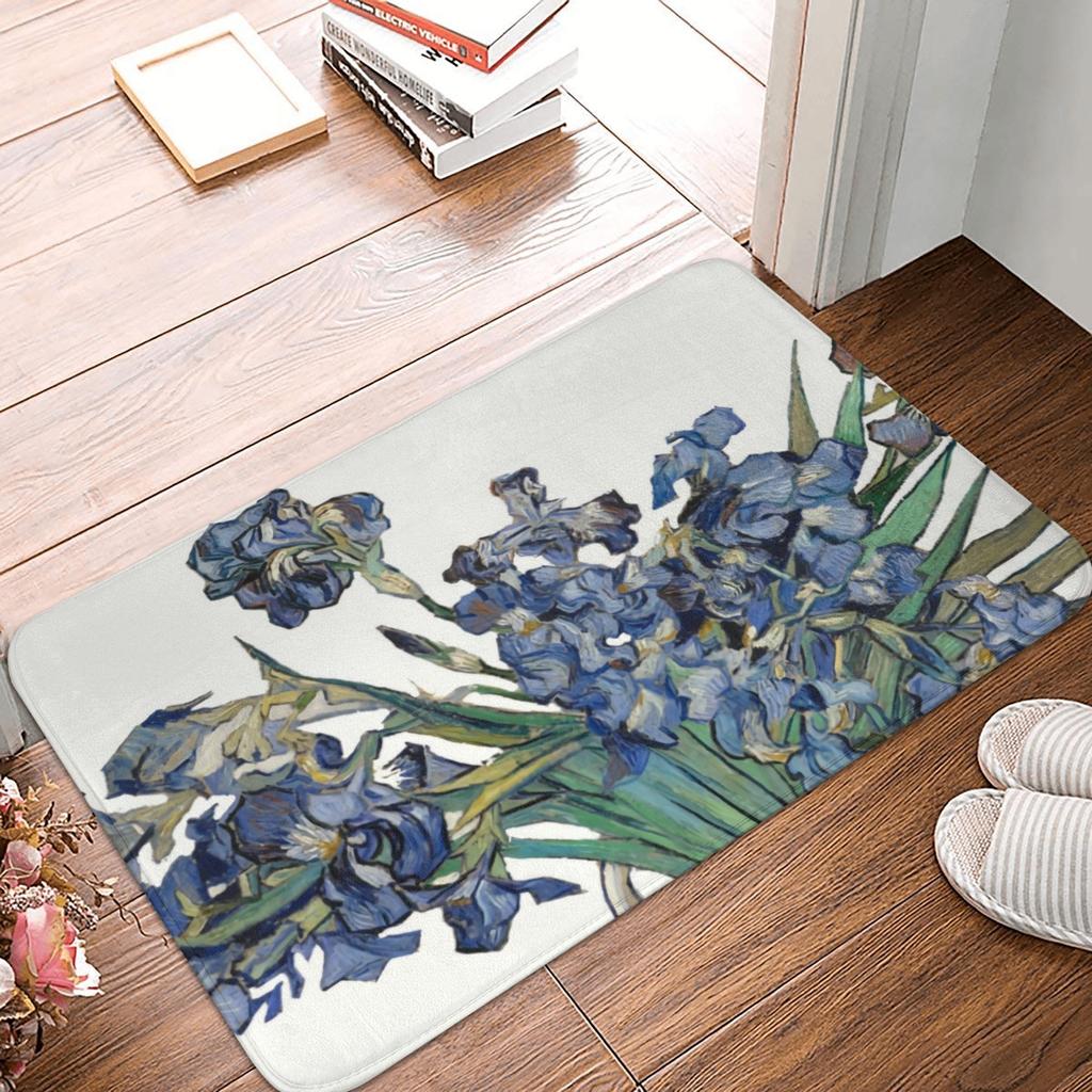 Van Gogh Starry Night Doormat Anti-Slip Entrance Bathroom Kitchen Door Floor Mat Over The Rhone Garage Carpet Rug