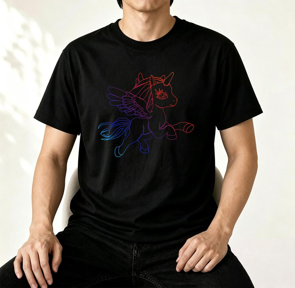 Groovy Protogen Brust Linienzeichnung Anime Grafik Unisex T-Shirt Streetwear Y2K Furry Cosplay Ästhetik Cyber Kawaii Gamer Kleidung T-Shirt