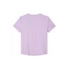 Nike One Classic Casual Solid Color Crew Neck Short Sleeve T-Shirt Women Tops Purple FN2799-512