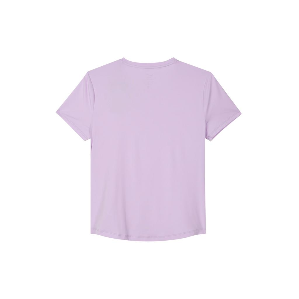 Nike One Classic Casual Solid Color Crew Neck Short Sleeve T-Shirt Women Tops Purple FN2799-512