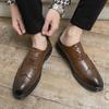 Fashion Men Oxfords Brogue Shoes Classics Men's Formal Shoes Casual Business Flats Dress Party Wedding Footwear Zapatillas Para Hombre