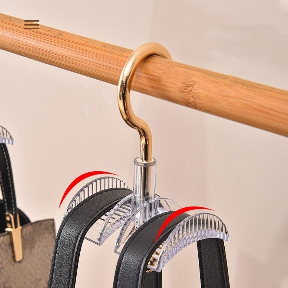 Hochwertige Kleiderschrank-Hängebeutel-Aufhängung Platzsparend Drehbarer Beutel-Aufbewahrungsständer Verdickter Schrank-Handtaschenhalter Kleiderschrank