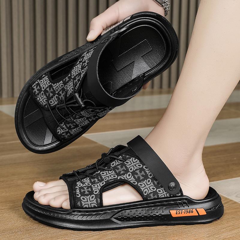 High Quality Men's Casual Sandals Summer Outdoor Breathable Anti Slip Waterproof Beach Shoes Youth Dual-purpose Sports Slippers
