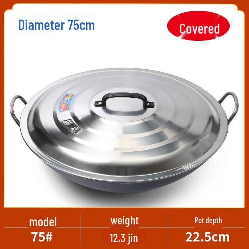 Qianxing Double Handle Wrought Iron Wok