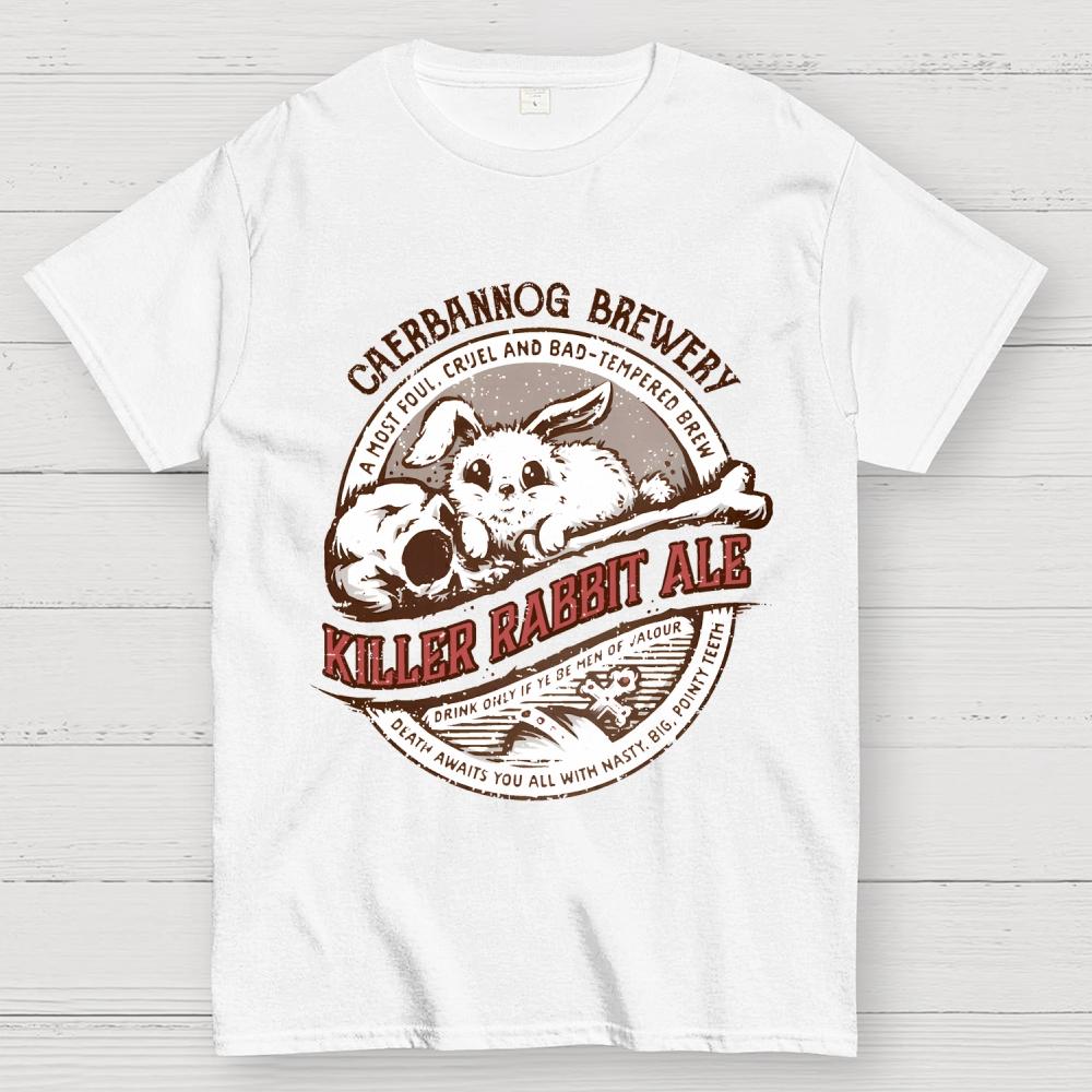 Killer Rabbit Ale Unisex 100% Cotton Summer Casual Cool Loose T-Shirt