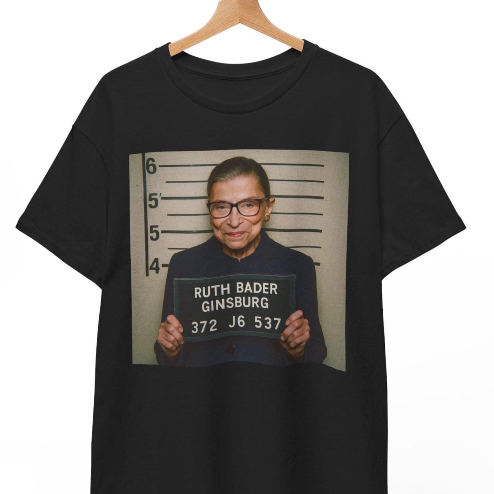 RBG Mugshot T-Shirt: Funny Feminist Meme Tee 4XL