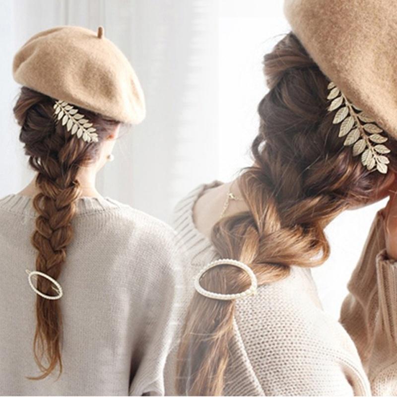 Estilo Cabelo Jóias Individual Cor Dourada Cor Prata Folha Cabelo Cam Acessórios Para Cabelo Casamento