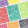 12 Sheets/pack Colorful English Letter Stickers Creative Stickers DIY Stickers Notebook
