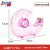 Compact Transparent Tape Dispenser & Cutter for Small Adhesive Tapes
