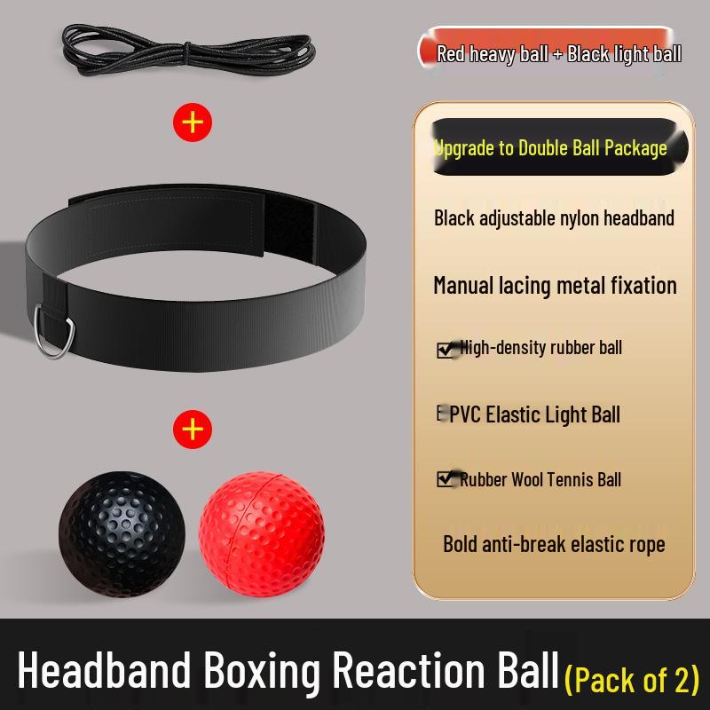 Magic Tyson Boxing Reflex Ball Training Headband for Children's and Adult's Concentration and Skill Development