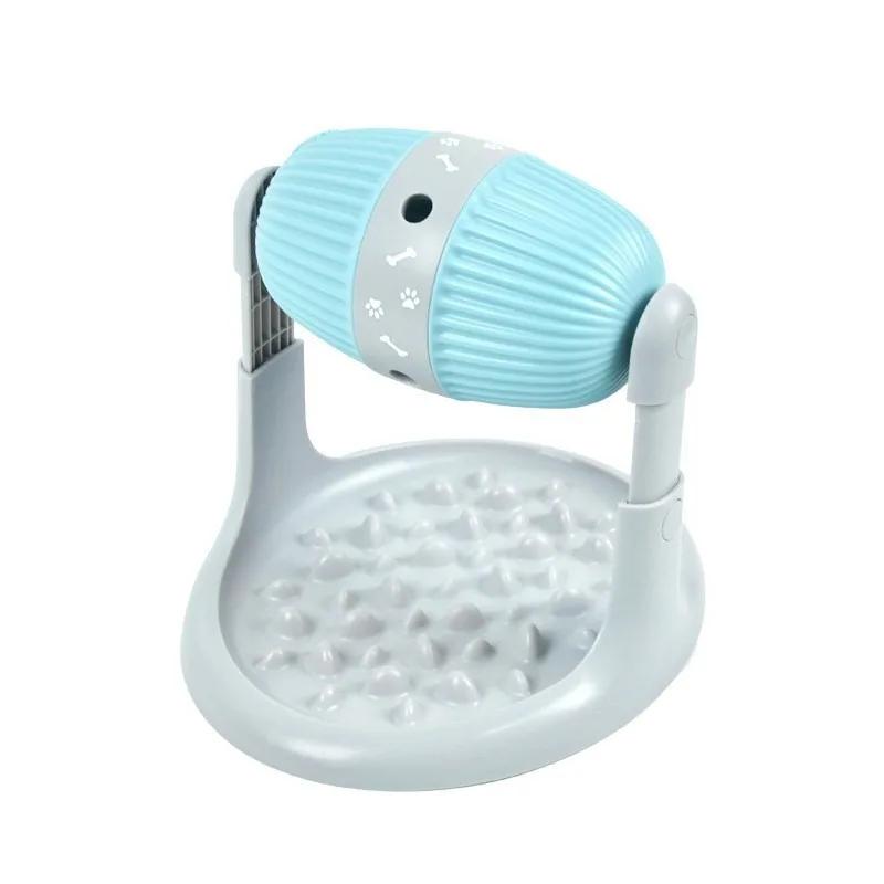 Pet Feeder Fun Dog Toy Drum Leakage Ball Cat Slow Food Bowl Healthy Diet Adjustable Height Durable Multifunctional Pet Supplies