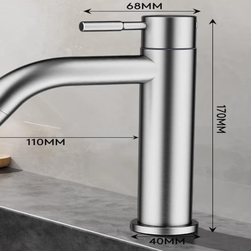 

TLXT Stainless Steel Wall-Mounted Washbasin Faucet