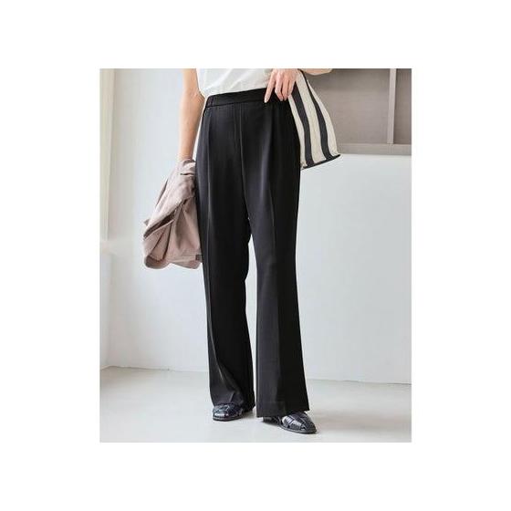 ROPE  PICNIC [WEB limited size] Beautiful flare color pants (Black (01))
