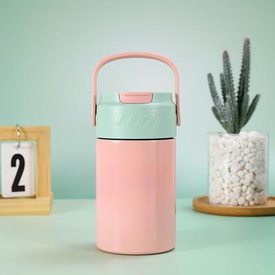 Tasse en acier inoxydable 316, bouilloire de sport Portable en plein air pour hommes et femmes, tasses en paille de grande valeur, tasses à fleurs portables