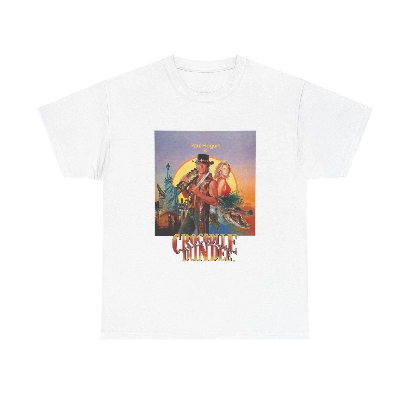 Men s and Women s T-shirts Crocodile Dundee Movie Poster L