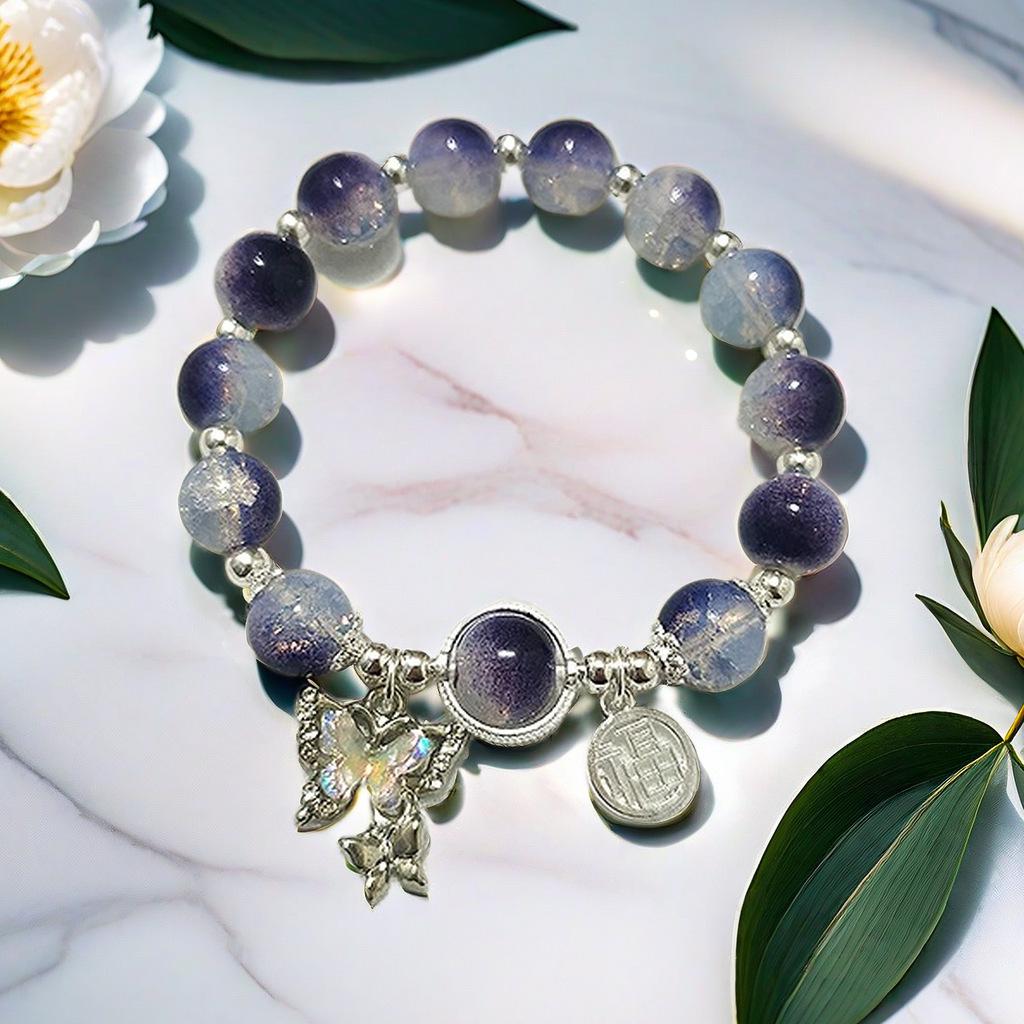 Daisy Popcorn Beaded Bracelet: Elegant Women's Hand Jewelry