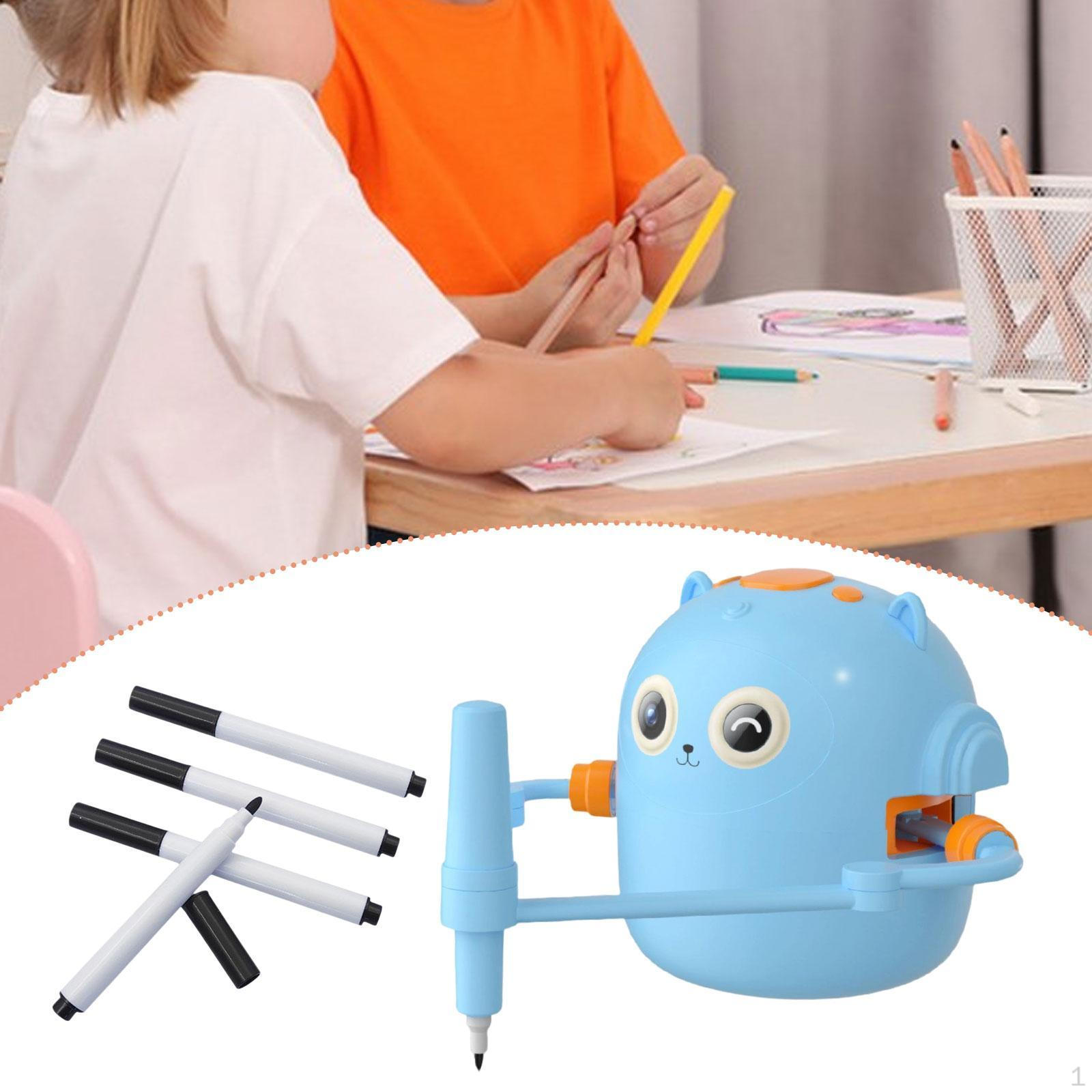 

Робот для рисования для детей Машина для координации рук и глаз, дошкольное творческое милое рисование синий