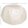 Round Pumpkin Pouf Cover Large Capacity Seat Cushion Cover Accent Stool Footstool Cover  Lounge