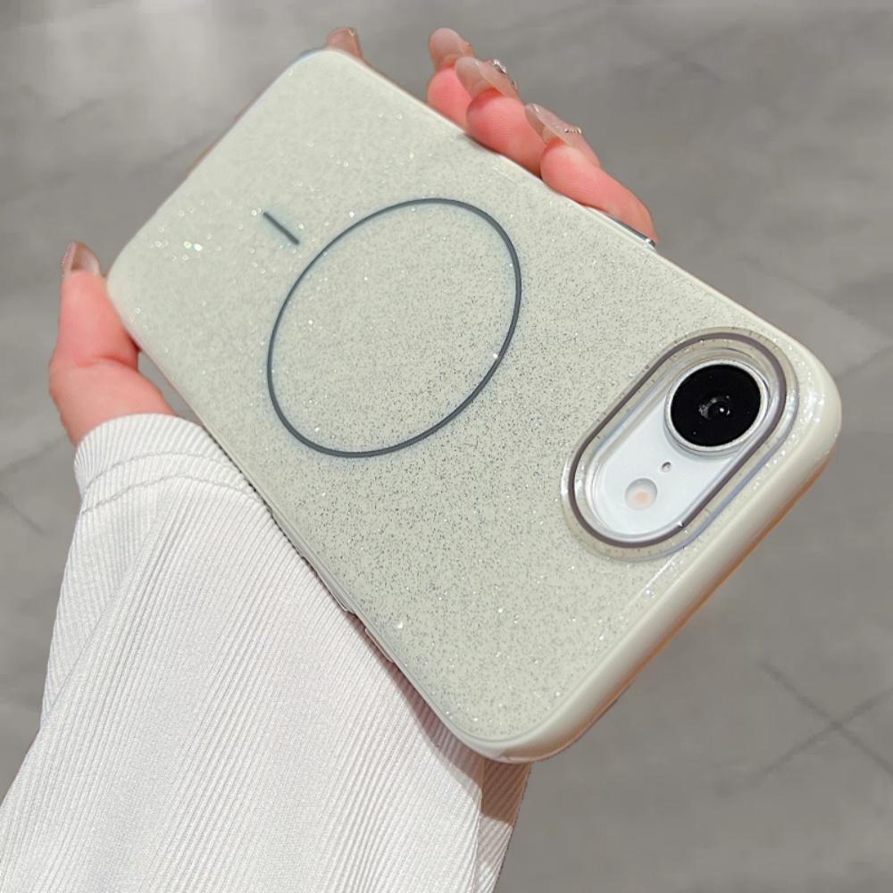 Luksusowe Błyszczące Brokatowe Magnetyczne Etui Na Telefon Dla iPhone 16 15 14 13 12 11 Pro Max Dla Magsafe Magnetyczne Bezprzewodowe Ładowanie Pokrowiec