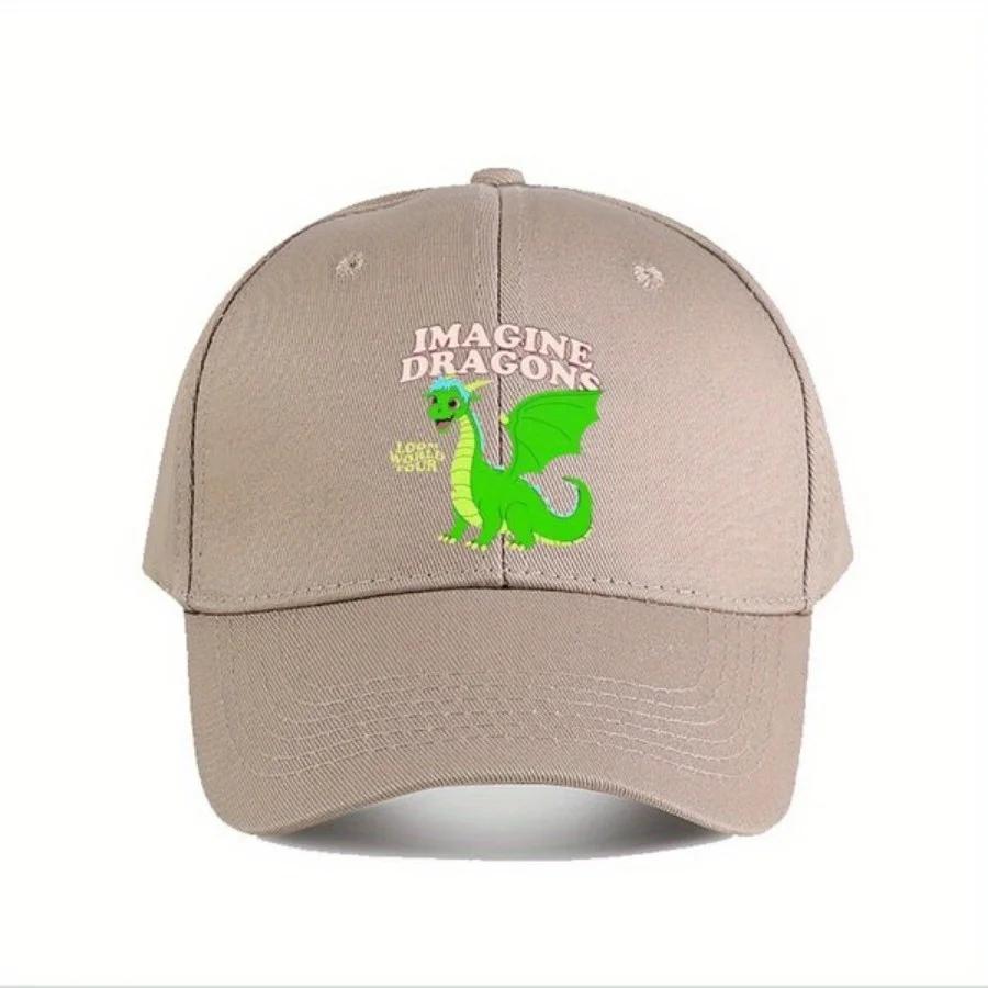 Imagine Dragons World Tour Baseball Cap with Cartoon Dragons Suitable for Both Unisex and Women and Suitable for Sunny Days