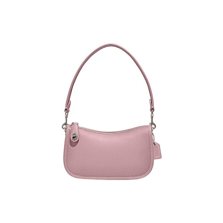 

Coach Swinger 20 Solid Color Logo Turnlock Zipper Leather Mahjong Handbag Women Handbags Purple C2643-LHU8U Basic Set (Bag+Dust Bag)