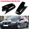 For Renault Megane 2 MK2 2002 2003-2009 ABS Car Rearview Side Mirror Cover Wing Cap Exterior Door Housing Trim Adhesive Sticker