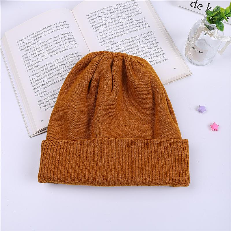 Large Head Circumference Winter Warm Knit Hat for Women, Autumn and Winter Korean Style Postpartum Winter Maternity Beanie