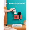 1PC Wall-Mounted Remote Control Storage Box Rack Non-Punching for TV Air Conditioning Mobile Phone Charging Organizer Cup Holders 5