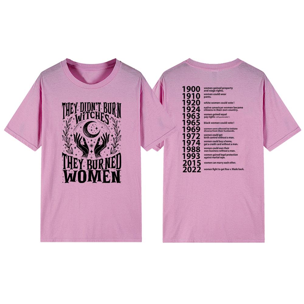 Nu au ars vrăjitoare, au ars femei tricou vrăjitoare feministă tricou mânecă scurtă grafică tricouri drepturile femeilor tricou topuri