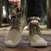 Echtes Leder Männer Stiefel Herbst Winter Stiefeletten Für Männer Schuhe Outdoor Werkzeug Stiefel