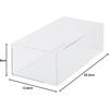 Muji Acrylic Storage Box Medium 25.2x12.6x8cm Clear Organizer Container