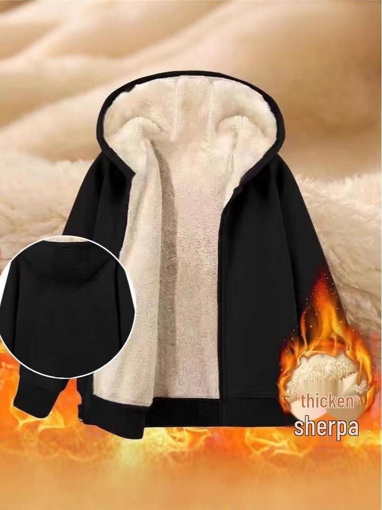 Men's Cross-Border Hoodie Jacket - Warm, Loose Casual Top for Autumn and Winter