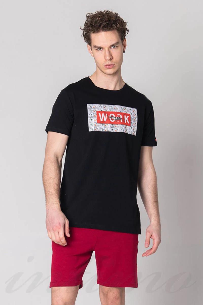 

Футболка John Frank (70911) 52(XL) прозорий колір чорний