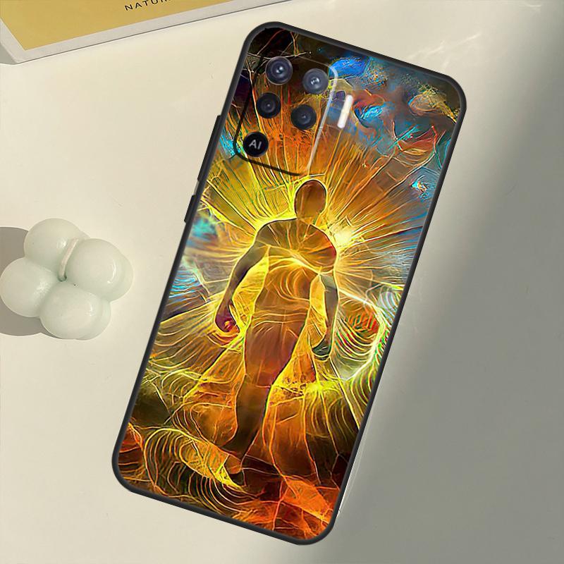 Mandala Chakra Insist Yoga Case For OPPO A15 A74 A54 A94 A52 A72 A31 A53 A53S A5 A9 2020 A3S A5S A83 A91 A93 Cover