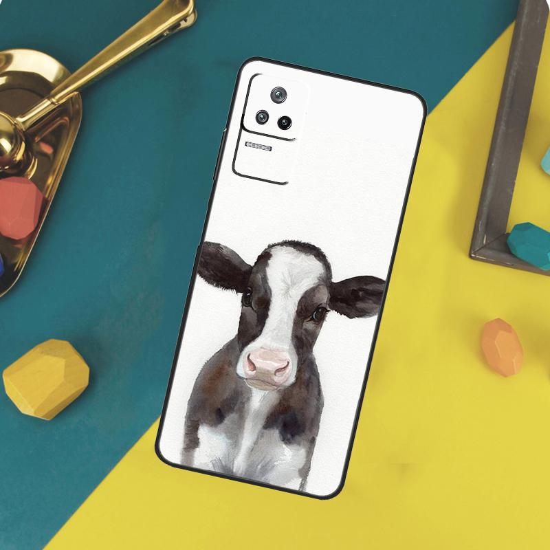 Cute Cartoon Cow Case For Xiaomi 13 14 15 Ultra 11T 12T 13T 14T Pro POCO X7 Pro X3 X5 X6 F5 F6 M6 Pro Funda