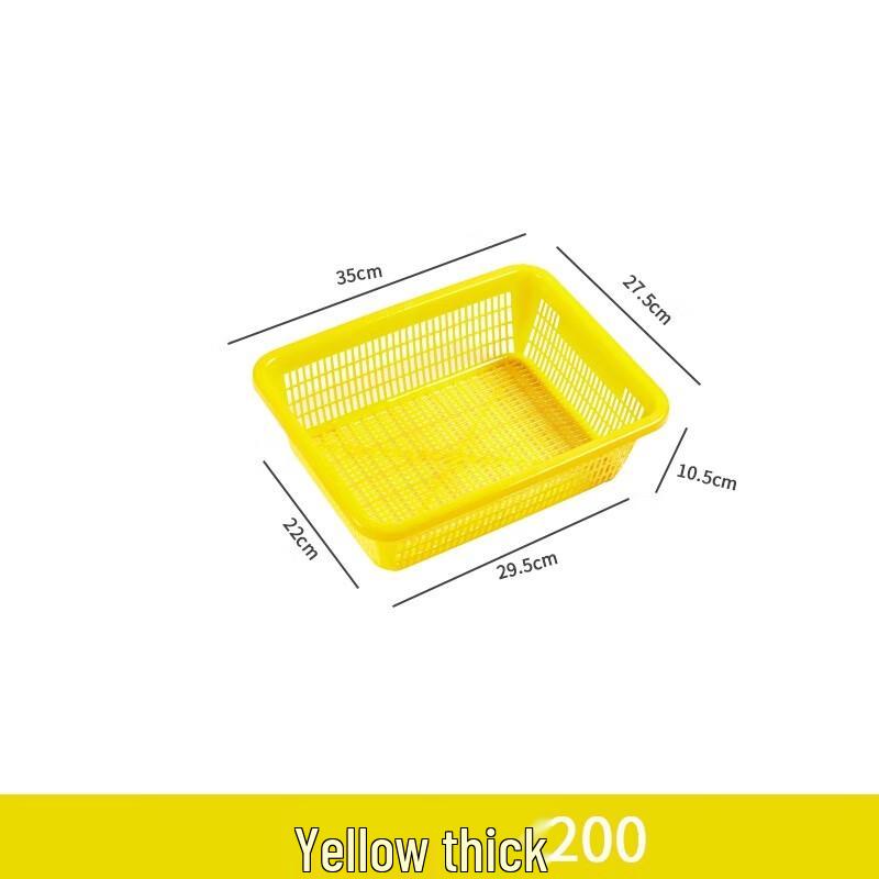 Rectangular Plastic Kitchen Draining Storage Baskets
