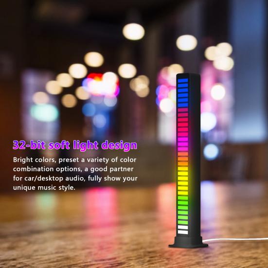 

Лампа звукоснимателя Простота в эксплуатации Широкое применение Легкая светодиодная красочная музыкальная лампа для вечеринок