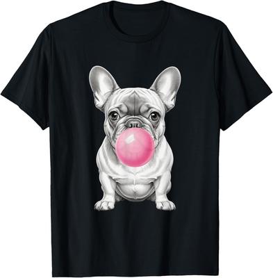 Lustige Kleidung für Frenchie-Liebhaber: Französische Bulldogge Seifenblasen blasen Unisex T-Shirt
