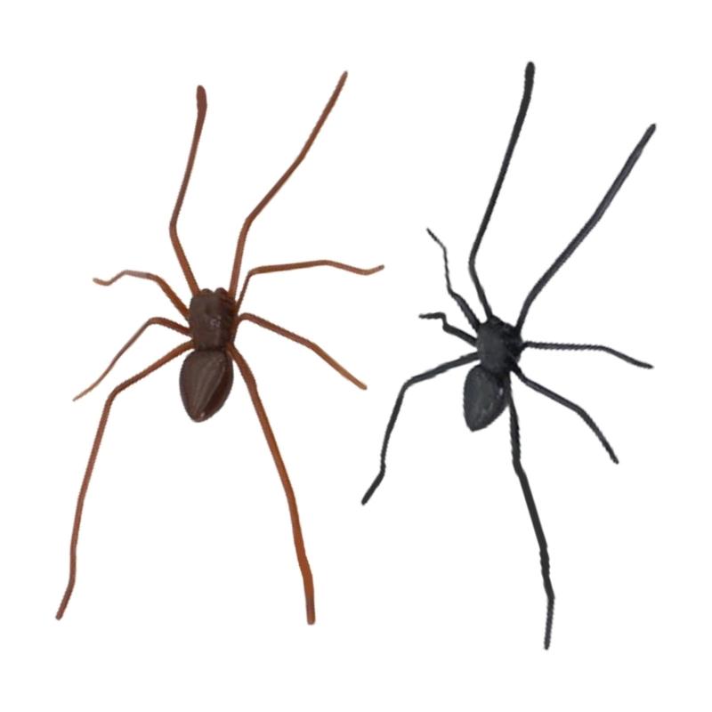 

Realistic Magnetic Spiders Decoration Spiders Refrigerator Magnets Magnetic SpidersDecoration For Indoor and Outdoor Use коричневый/чёрный