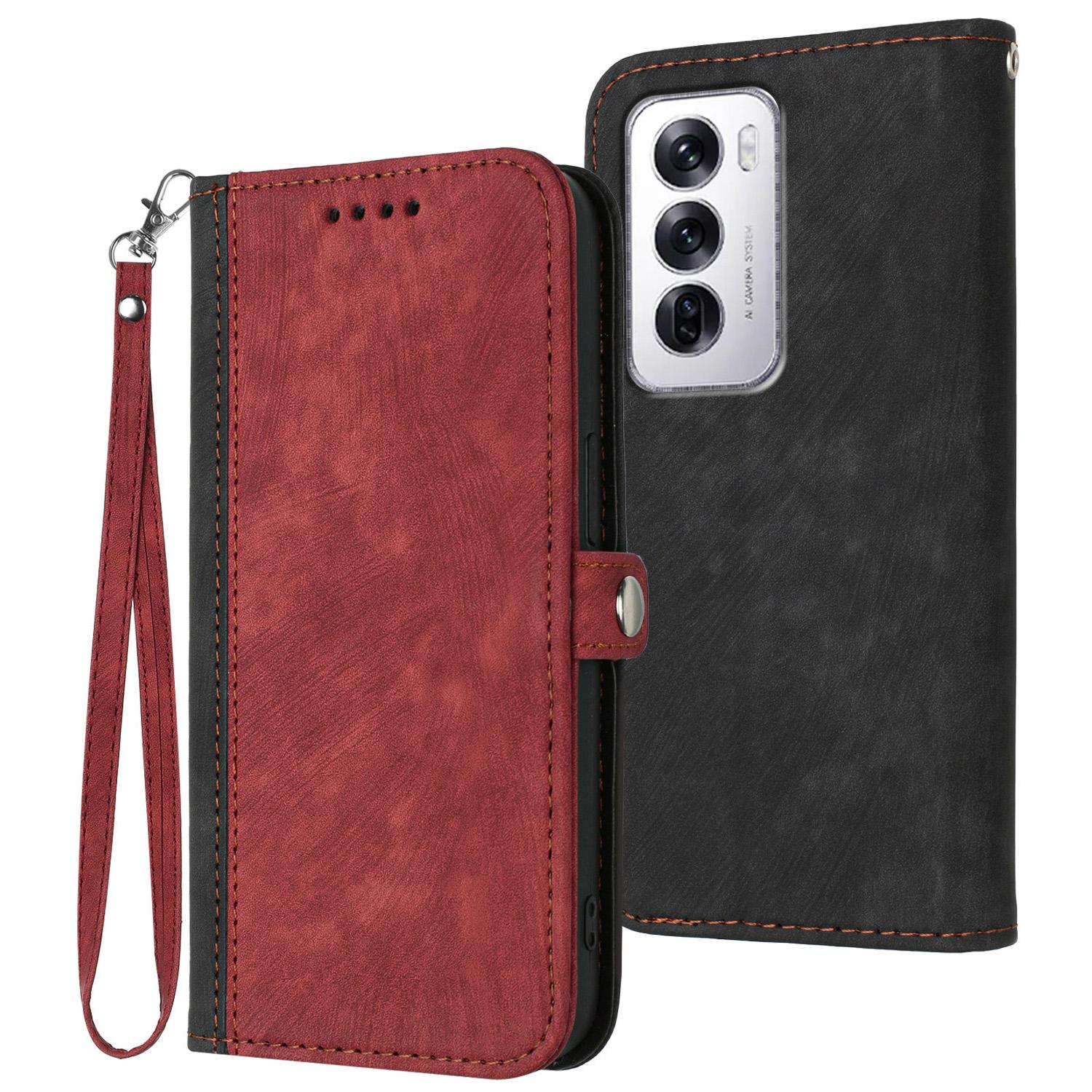 

YX0020 For Oppo Reno12 5G (Global)/Reno12 Pro 5G (Global) Case Phone Leather Cover Red